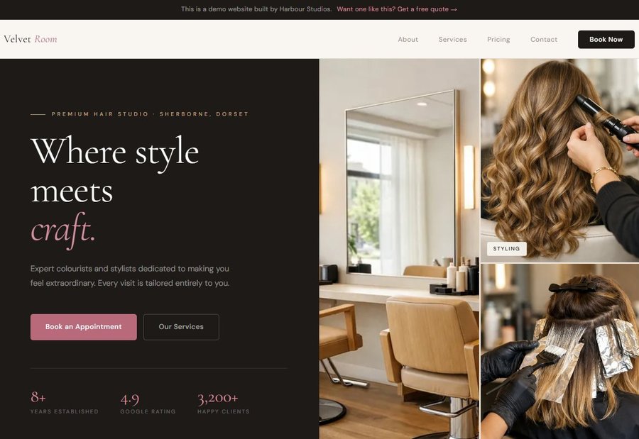 Velvet Room Studio website